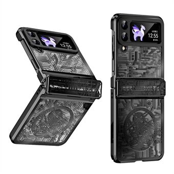 Mechanical Legend Series for Samsung Galaxy Z Flip4 5G Protective Phone Case Hard PC Electroplating Cover