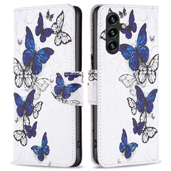 BF Pattern Printing Leather Series-2 for Samsung Galaxy A14 5G Magnetic Flip Case PU Leather Stand Wallet Printed Pattern Phone Cover