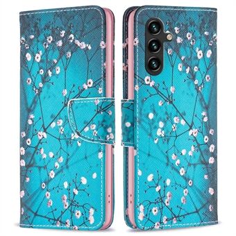 BF Pattern Printing Leather Series-1 for Samsung Galaxy A14 5G Wallet Case PU Leather Foldable Stand Flip Magnetic Protective Cover