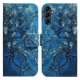 For Samsung Galaxy A14 5G Magnetic Closure PU Leather Pattern Printing Flip Cover Wallet Stand Folio Phone Case Shell