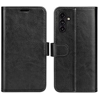 PU Leather Protective Phone Cover for Samsung Galaxy A14 5G, Anti-scratch Crazy Horse Texture Stand Flip Wallet Phone Case