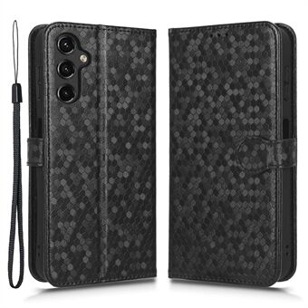 For Samsung Galaxy A14 5G Full Protection Dot Pattern Imprinted Phone Cover PU Leather Phone Wallet Case Stand with Strap