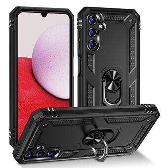 For Samsung Galaxy A14 5G Military Grade Shockproof Phone Case Ring Kickstand Design PC + TPU Drop-proof Cover