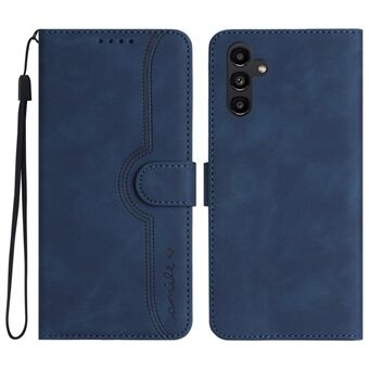 YX0030 For Samsung Galaxy A14 5G Phone Case PU Leather Wallet Stand Imprinted Pattern Cover