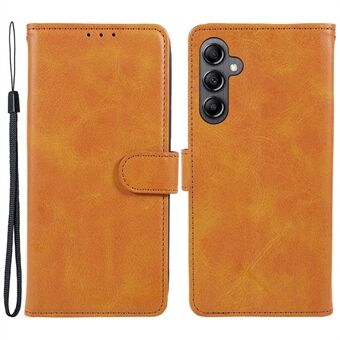 For Samsung Galaxy A14 5G / 4G Phone Leather Case Calf Texture Wallet Stand Mobile Phone Cover