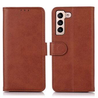 For Samsung Galaxy S23 Cowhide Texture PU Leather Wallet Folio Phone Case Stand Feature Magnetic Flip Shockproof Protective Cover