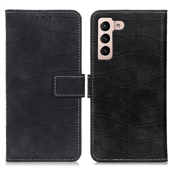 For Samsung Galaxy S23 Anti-scratch PU Leather + TPU Cover Crocodile Texture Wallet Stand Phone Case