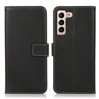 Shockproof Phone Case For Samsung Galaxy S23, Litchi Texture PU Leather Flip Folio Phone Wallet Cover with Stand