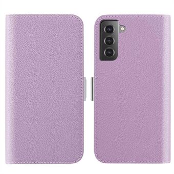 For Samsung Galaxy S23 Candy Color Litchi Texture PU Leather Protective Case Foldable Stand Wallet Phone Anti-drop Cover