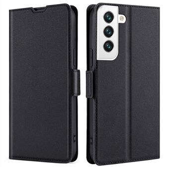 For Samsung Galaxy S23 Slim PU Leather Phone Case Card Holder Slot Stand Full Body Flip Folio Dual Magnetic Clasp Protective Cover