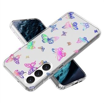 For Samsung Galaxy S23 GW18 PC + TPU Thickened Protection Phone Case Shiny Laser Pattern Mobile Phone Cover