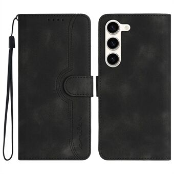 YX003 For Samsung Galaxy S23 PU Leather Shell Imprinted Pattern Wallet Stand Phone Case