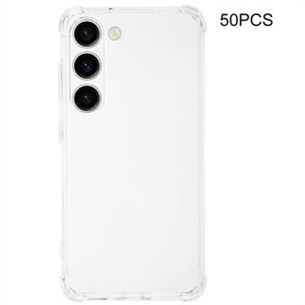 50Pcs 1.5mm TPU Case for Samsung Galaxy S23 Watermark-free Clear Corner Protection Phone Cover