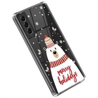 For Samsung Galaxy S23+ Merry Christmas Phone Case Pattern Printing Design Clear TPU Shockproof Protective Cover