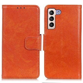 For Samsung Galaxy S23+ Nappa Texture Wallet Case Split Leather Magnetic Protective Flip Stand Phone Cover