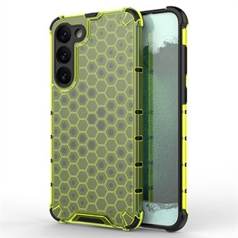 Slim Phone Case for Samsung Galaxy S23+ Honeycomb Textured Anti-Fall Phone Cover TPU + PC Protective Case