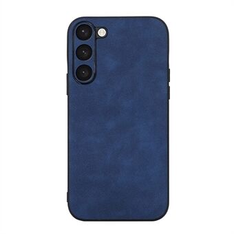 Anti-fall Protection Phone Shell for Samsung Galaxy S23+, Textured PU Leather Coated PC+TPU Phone Cover