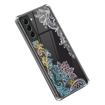 For Samsung Galaxy S23+ IMD Pattern Printing Transparent Cover Soft TPU Shockproof Protective Phone Case