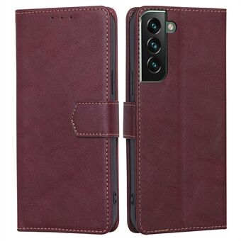 For Samsung Galaxy S23+ RFID Blocking Protection Wallet Case Cowhide Texture PU Leather Magnetic Flip Book Stand Phone Cover