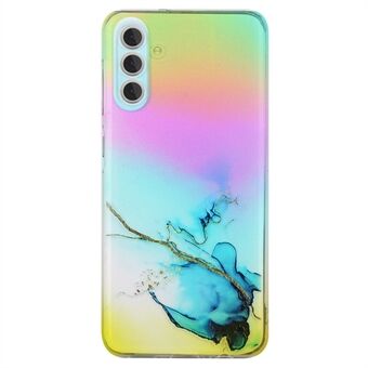 For Samsung Galaxy S23+ Colorful Laser Drop Protection TPU Phone Case Embossed Marble Pattern Protective Cover