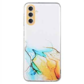 Embossing Marble Pattern Case for Samsung Galaxy S23+, Shock Absorbing Flexible TPU Phone Cover