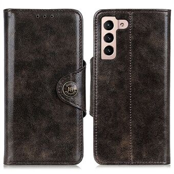 KHAZHEN For Samsung Galaxy S23+ Magnetic Clasp Stand Phone Cover Textured PU Leather Wallet Flip Case