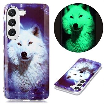 Luminous Phone Case for Samsung Galaxy S23+, Pattern Printing IMD Noctilucent Cell Phone Cover