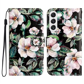 For Samsung Galaxy S23+ Pattern Printing Anti-drop Phone Wallet Case Flip Stand Leather Shell