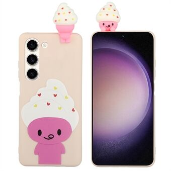 Protective Phone Case for Samsung Galaxy S23+ TPU Case YX Pattern Printed 3D Figure Phone Cover