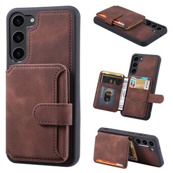 For Samsung Galaxy S23+ Phone Case RFID Blocking Kickstand Wallet Phone Leather+TPU Phone Cover