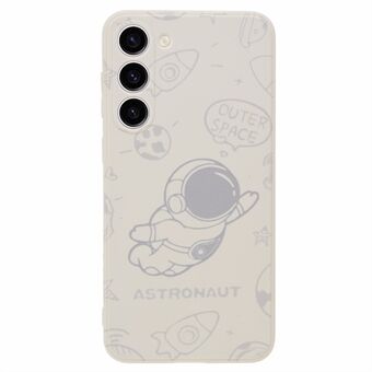 For Samsung Galaxy S23+ Soft TPU Phone Case Precise Cutout Space Astronaut Pattern Back Cover