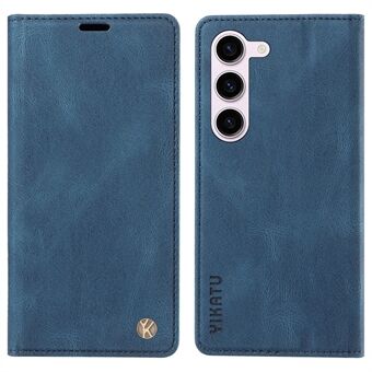 YIKATU YK-004 For Samsung Galaxy S23+ Mobile Phone Skin-touch Leather Cover Stand Wallet Case