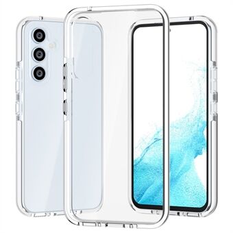 For Samsung Galaxy A54 5G Bi-color Clear Case Soft TPU + TPE Bumper Cushion Anti-Scratch Cover