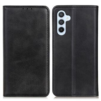 Cowhide Texture Phone Cover For Samsung Galaxy A54 5G, Split Leather + TPU Magnetic Auto Closing Scratch-resistant Phone Case Stand Wallet