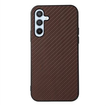 For Samsung Galaxy A54 5G Carbon Fiber Texture Protective Cover PU Leather Coated TPU Phone Back Case