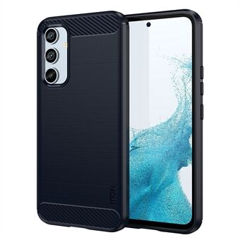 MOFI JK TPU Series-1 Drop-proof Phone Case for Samsung Galaxy A54 5G, Carbon Fiber Brushed Protective TPU Phone Back Cover