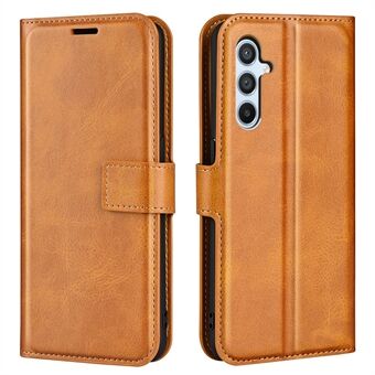 Magnetic Clasp Phone Cover For Samsung Galaxy A54 5G PU Leather Calf Texture Drop-proof Phone Case Stand Wallet