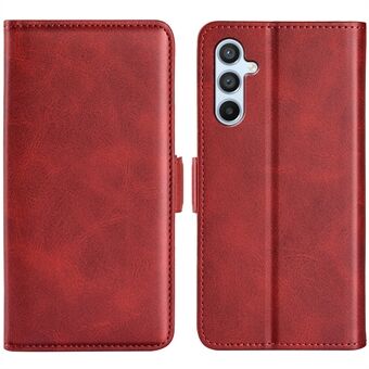 Calf Texture Cell Phone Cover For Samsung Galaxy A54 5G PU Leather Dual Magnetic Clasp Stand Protective Phone Case Wallet