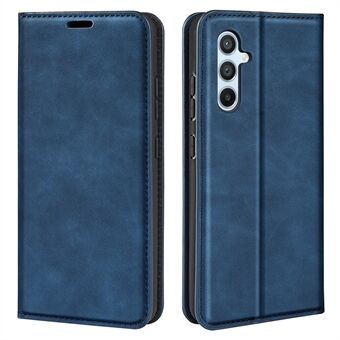 Anti-drop Phone Case For Samsung Galaxy A54 5G Magnetic Auto-absorbed Skin-touch Feeling PU Leather Flip Cover Stand Wallet