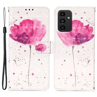 For Samsung Galaxy A54 5G YB Pattern Printing Leather Series-2 Fully Wrapped PU Leather 3D Pattern Printing Phone Case Wallet Stand Folio Flip Cover