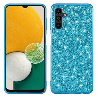 For Samsung Galaxy A54 5G Drop-proof Shiny Glitter Sequins Phone Case Electroplating TPU Frame Hard PC Back Cover