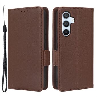 For Samsung Galaxy A54 5G Mobile Phone Cover Wallet Stand Litchi Texture PU Leather Dual Magnetic Clasp Phone Case