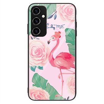 For Samsung Galaxy A54 5G Phone Cover Pattern Printing Tempered Glass+PC+TPU Phone Case