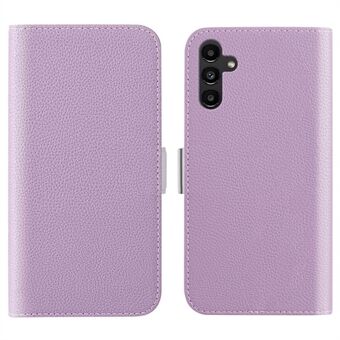 Litchi Texture Wallet Phone Cover for Samsung Galaxy A54 5G , Candy Color PU Leather Stand Case