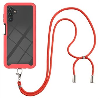 YB PC Series-4 for Samsung Galaxy A54 5G Phone Case PC + TPU Shockproof Protective Cover with Long Lanyard