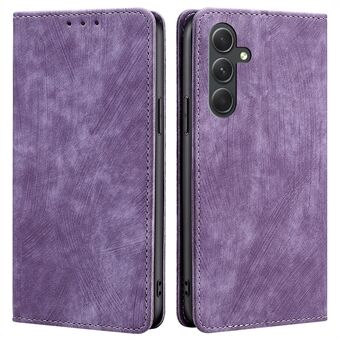 For Samsung Galaxy A54 5G Phone Case Stand RFID Blocking Wallet Magnetic Textured PU Leather Cover