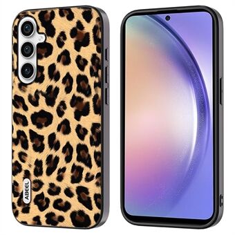 ABEEL Phone Case for Samsung Galaxy A54 5G Leopard Texture PU+TPU+PC Anti-Drop Cover