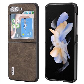 ABEEL For Samsung Galaxy Z Flip5 5G PU Leather+PC Phone Case Litchi Texture Anti-Drop Protective Cover