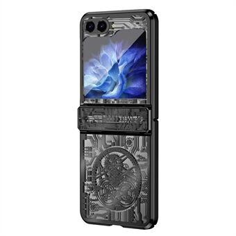 Mechanical Legend Series Hard PC Case for Samsung Galaxy Z Flip5 5G Protective Phone Case Electroplating Cover