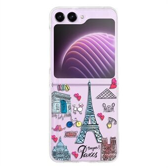 Hard PC Phone Case for Samsung Galaxy Z Flip5 5G Pattern Printing Protective Phone Cover